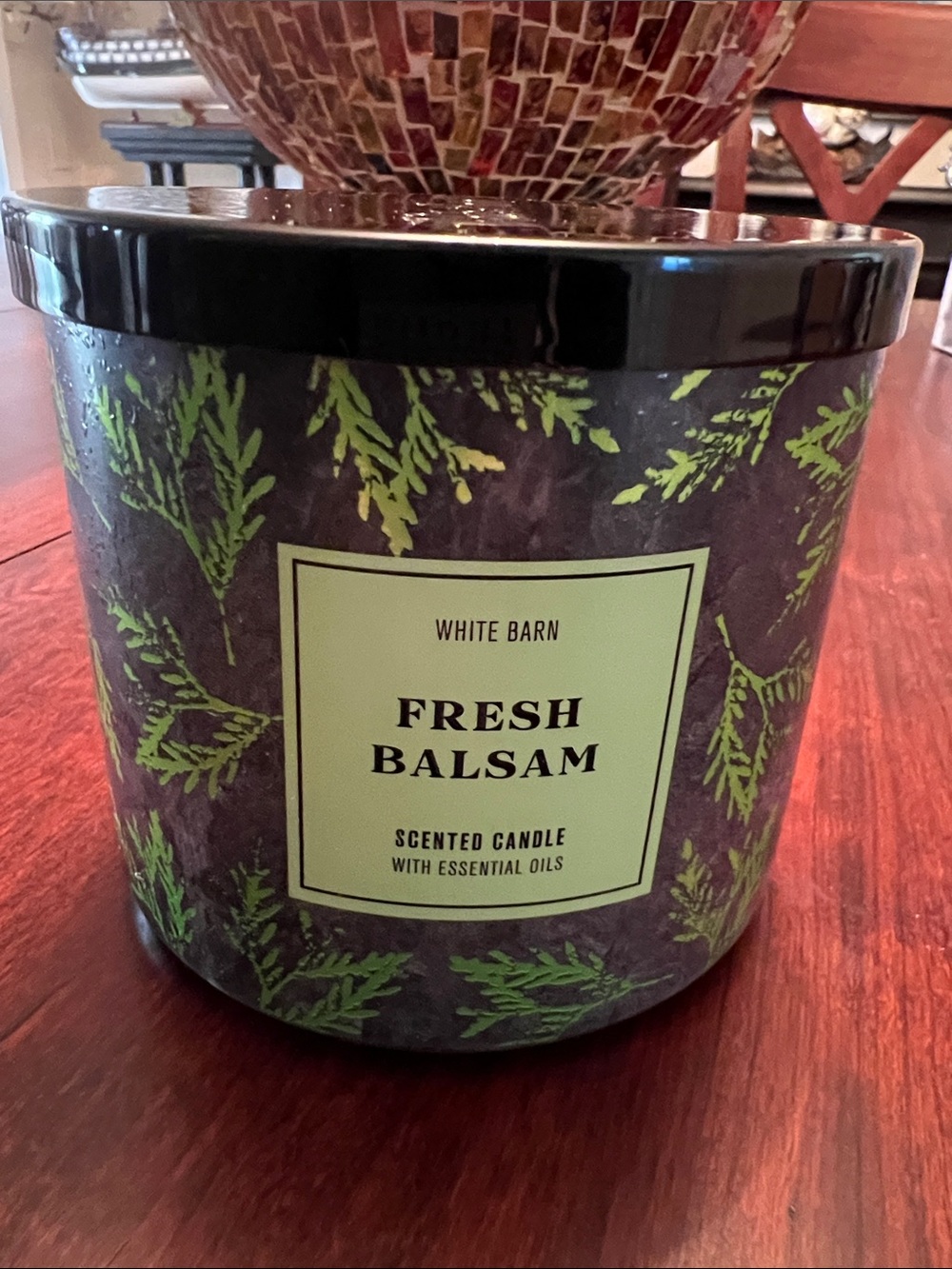 White Barn Fresh Balsam scented candle